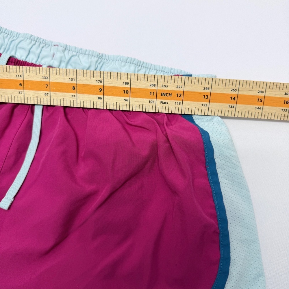 Nike Dri-FIT Tempo Running Shorts Pink Blue Mesh Womens Medium 831558-616 - Picture 6 of 9